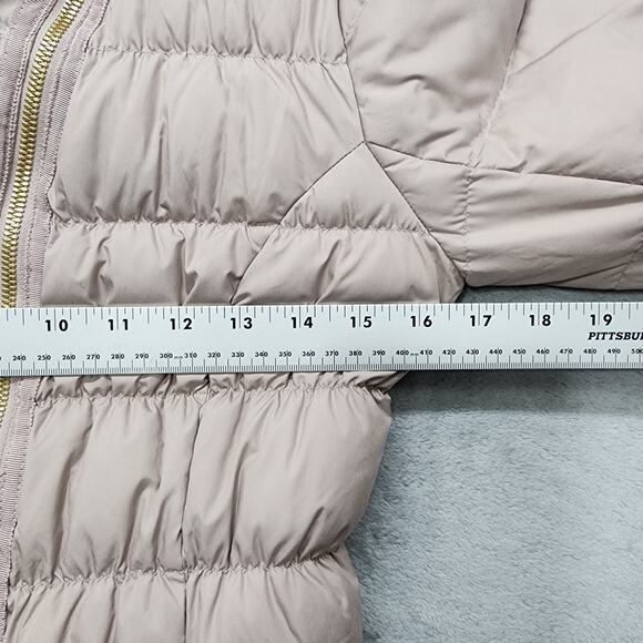 Athleta Jacket Womens XS Dusty Pink Downabout Quilted Puffer Down Asymmetric Zip - Picture 12 of 14